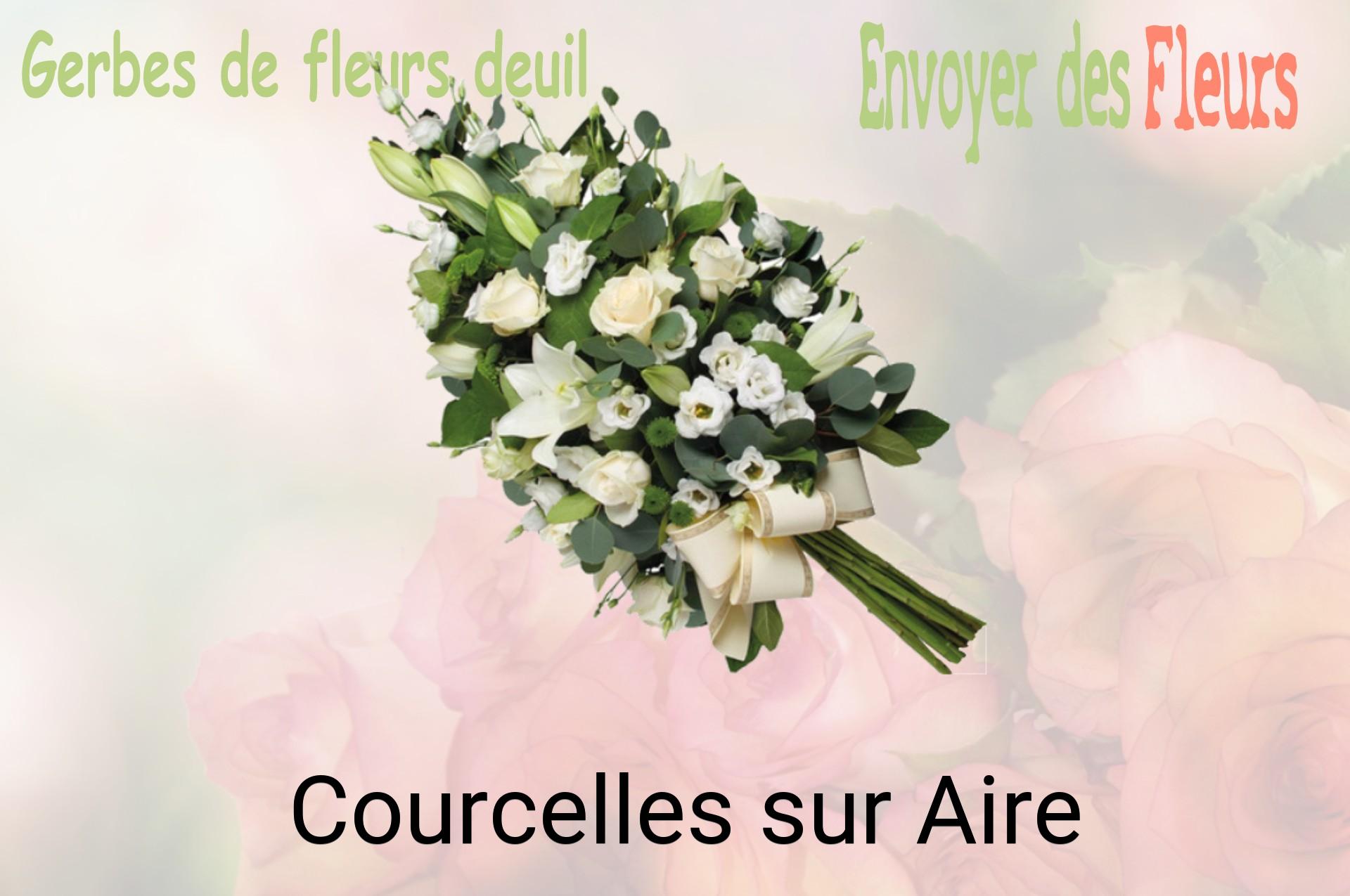 Gerbe de fleurs de deuil livrée à Courcelles-sur-Aire